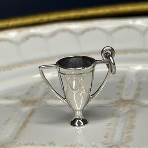 Sterling Silver Trophy Cup Charm Pendant 925